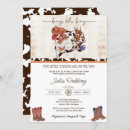 Search for cowhide invitations Wild west