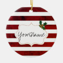 Search for red and white christmas tree decorations Holly