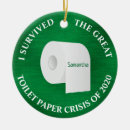 Search for covid christmas tree decorations Toilet paper
