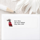 Search for christmas dog return address labels Winter