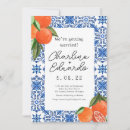 Search for blue and orange wedding invitations Citrus
