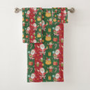 Search for christmas elf bath towels Red