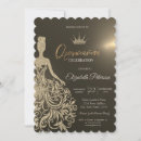 Search for diamond quinceanera invitations Gold