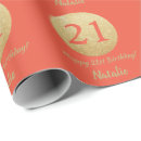 Search for coral wrapping paper Happy birthday