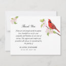 Search for cardinal thank you cards Bereavement