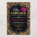 Search for fifty and fabulous birthday invitations Glitter