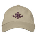 Search for initial hats Embroidered