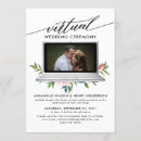 Search for virtual ceremony invitations Typography