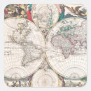 Search for antique world map stickers Globe