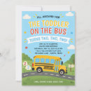 Search for school bus birthday invitations Second birthday party