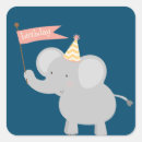 Search for happy elephant stickers Birthday