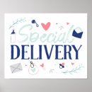Search for delivery posters Special delivery baby shower