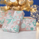 Search for mint christmas wrapping paper Pink