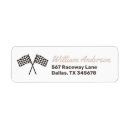 Search for racing car return address labels Two fast
