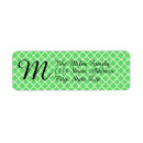 Search for quatrefoil return address labels Green
