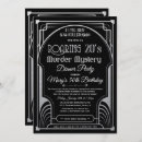 Search for silver art deco invitations Black and silver
