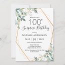 Search for 100 years birthday invitations One hundred birthday