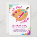 Search for paint party invitations Girl