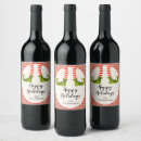 Search for happy holiday wine labels Funny