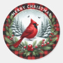 Search for red cardinal stickers Winter bird