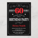 Search for chalkboard 60th birthday invitations Cheers to 60 years