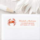 Search for red crab return address labels Coastal