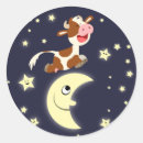 Search for moon cartoon stickers Cow
