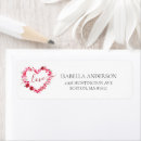 Search for heart return address labels Bridal shower