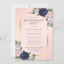 Search for navy and gold engagement party invitations Blush