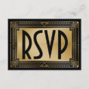 Search for artdeco invitations Black and gold