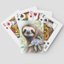 Search for sloth playing cards Flower
