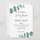 Search for elegant eucalyptus wedding invitations Green and white