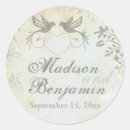 Search for vintage bird wedding stickers Rustic