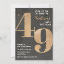 Search for 49th birthday invitations Black