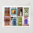 Search for doorways postcards Red