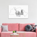 Search for black white new york canvas prints Skyline