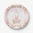Search for girl first birthday paper plates Rabbit