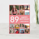 Search for 89th birthday cards Eighty ninth birthday