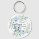 Search for elephant floral key rings Blue