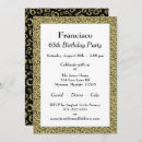Search for black and gold 65th birthday invitations Sixty five