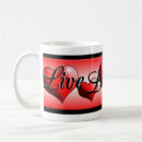 Search for live laugh love mugs Red
