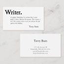 Search for write stuff business cards Writer
