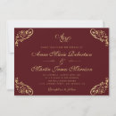 Search for red and gold wedding invitations Unique