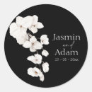 Search for orchid wedding stickers White orchids