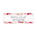 Search for flower design return address labels Couple