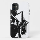 Search for saxophone iphone cases Black