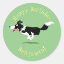 Search for running dog stickers Border collie
