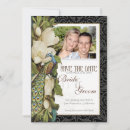 Search for peacock anniversary invitations Black