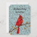 Search for cardinal christmas invitations Red cardinal bird