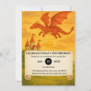 Search for red dragon birthday invitations Kids